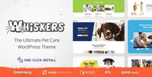 Whiskers - Pets Store | Vet Clinic | Animal Adoption