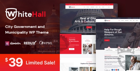 White Hall - Municipal and Government WordPress Theme