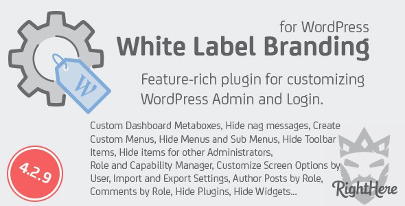 White Label Branding for WordPress