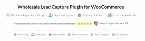 Wholesale Lead Capture Plugin for WooCommerce