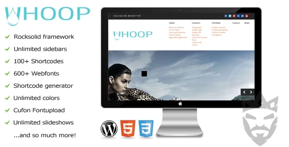 Whoop – a Unique WordPress Theme for Creatives