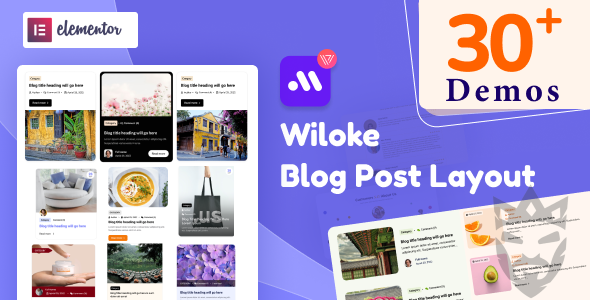 Wiloke Blog Layouts For Elementor