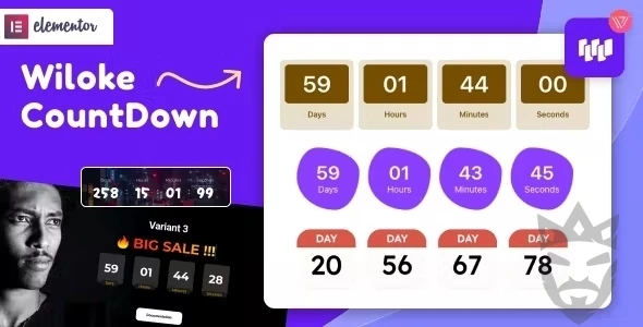 Wiloke Countdown Timer for Elementor
