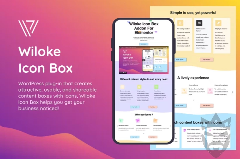 Wiloke Icon Box Addon for Elementor