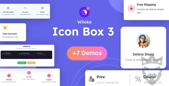 Wiloke Icon Box Lune for Elementor