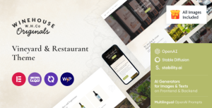 Wine House | Winery  Restaurant WordPress Theme