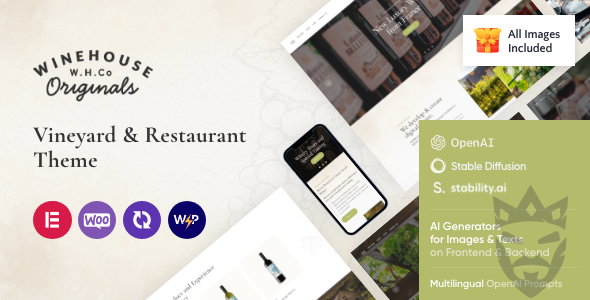 Wine House | Winery  Restaurant WordPress Theme