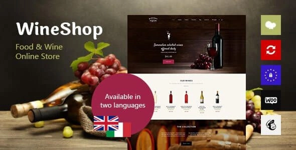 WineShop - Food & Wine Online Store WordPress Theme