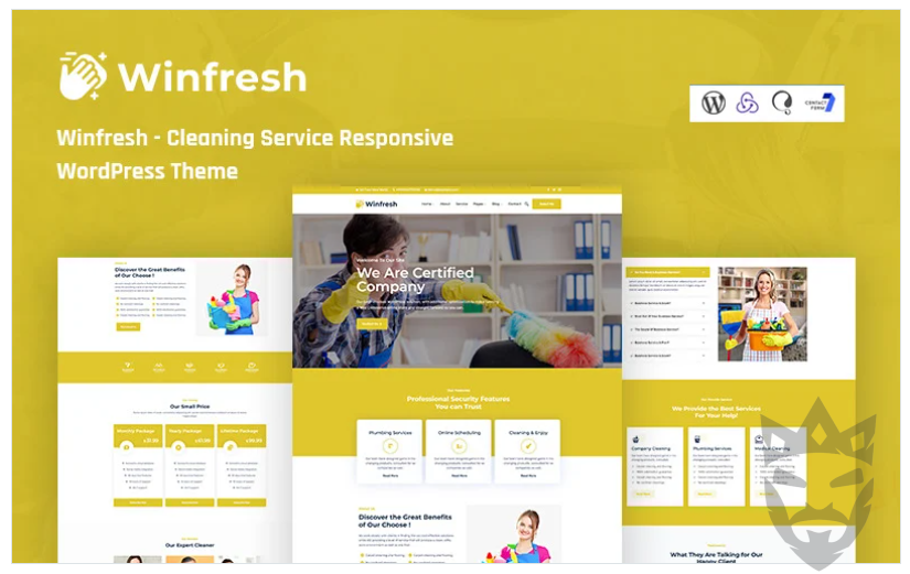 Winfresh - Cleaning Service Responsive WordPress Theme