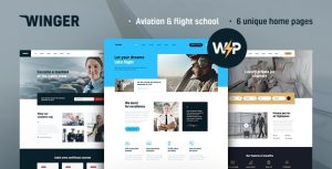 Winger - Aviation  Flight School WordPress Theme