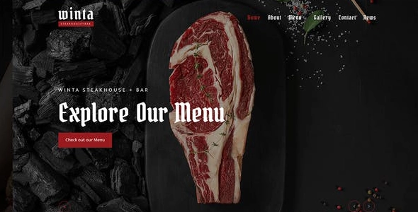 Winta - Steakhouse Restaurant WordPress Theme