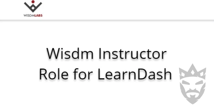 Wisdm Instructor Role for LearnDash