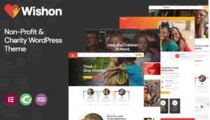 Wishon - Non-Profit  Charity WordPress theme