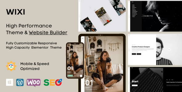 Wixi - Personal Portfolio WordPress Theme