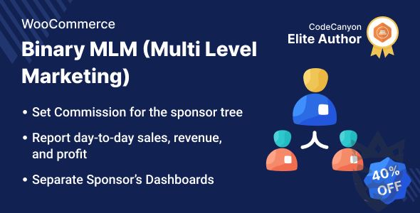 WooCommerce Binary Multi Level Marketing [MLM]