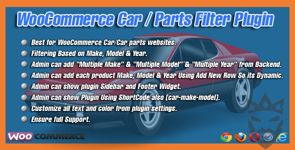 WooCommerce Car/Parts Filter Plugin