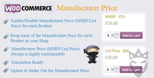 WooCommerce Manufacturer Price