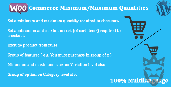 WooCommerce - Minimum/Maximum Quantities