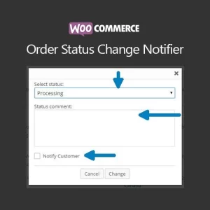 WooCommerce Order Status Change Notifier