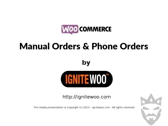 WooCommerce Phone Orders & Manual Orders