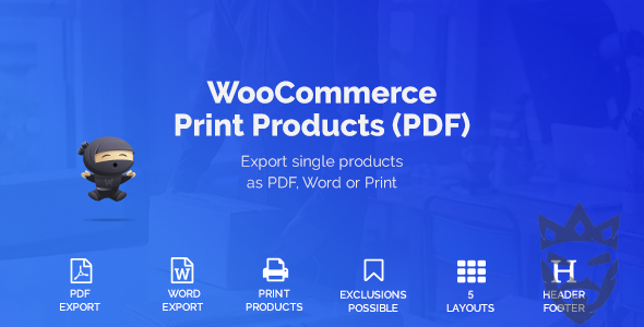 WooCommerce Print Products (PDF)