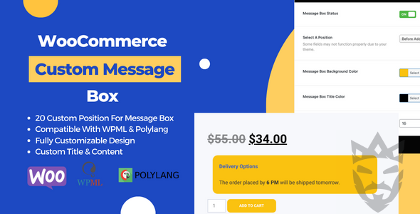 WooCommerce Product Page Custom Message Box