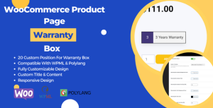 WooCommerce Product Page Warranty Box