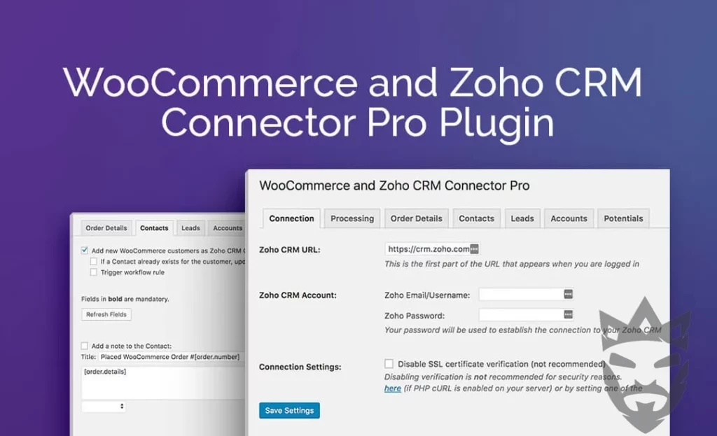 WooCommerce and Zoho CRM Connector Pro