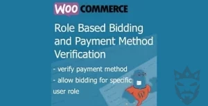 WooCommere Simple Auction Role Based Bidding and Payment Method Verification