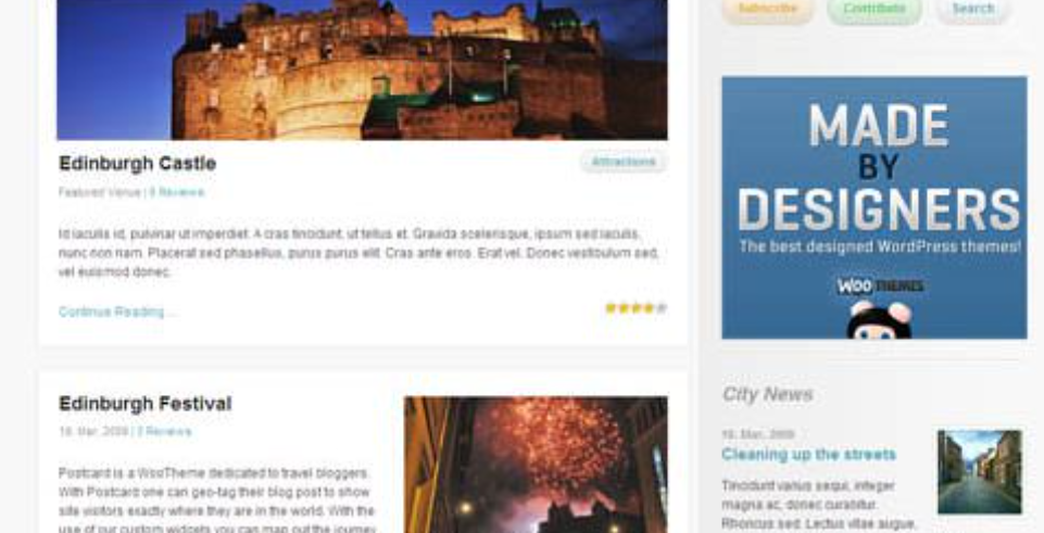 WooThemes City Guide Premium Theme