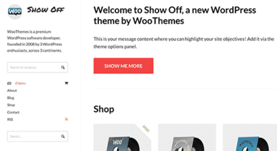 WooThemes Showoff Premium Theme