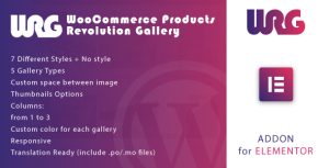 Woocommerce Products Revolution Gallery for Elementor WordPress Plugin