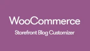 Woocommerce - Storefront Blog Customizer