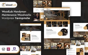 WoodLab Handyman Maintenance Woodworks Wordpress Theme WordPress Theme