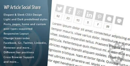 WordPress Article Social Share | Social Networking