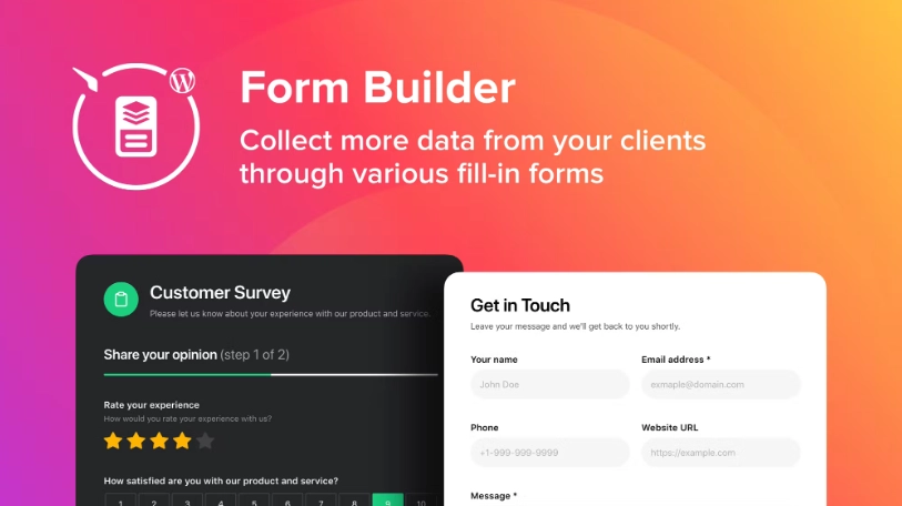 WordPress Form Builder Plugin