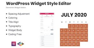 WordPress Widget Style Editor Elementor Addon