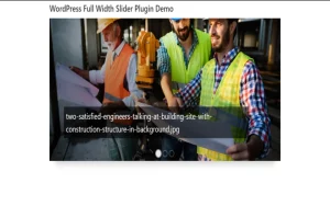 Wordpress Full Width Slider Plugin WordPress Plugin