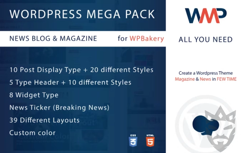 Wordpress Mega Pack for WPBakery