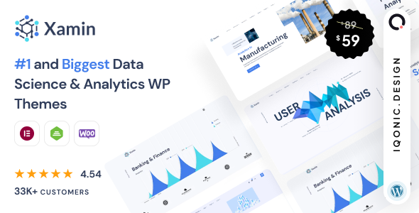 Xamin - Data Science  Analytics SaaS WordPress Theme