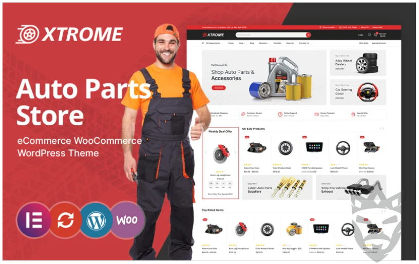 Xtrome - Auto and Spare Parts WooCommerce Theme