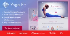 Yoga Fit - Sports  Fitness WordPress Theme