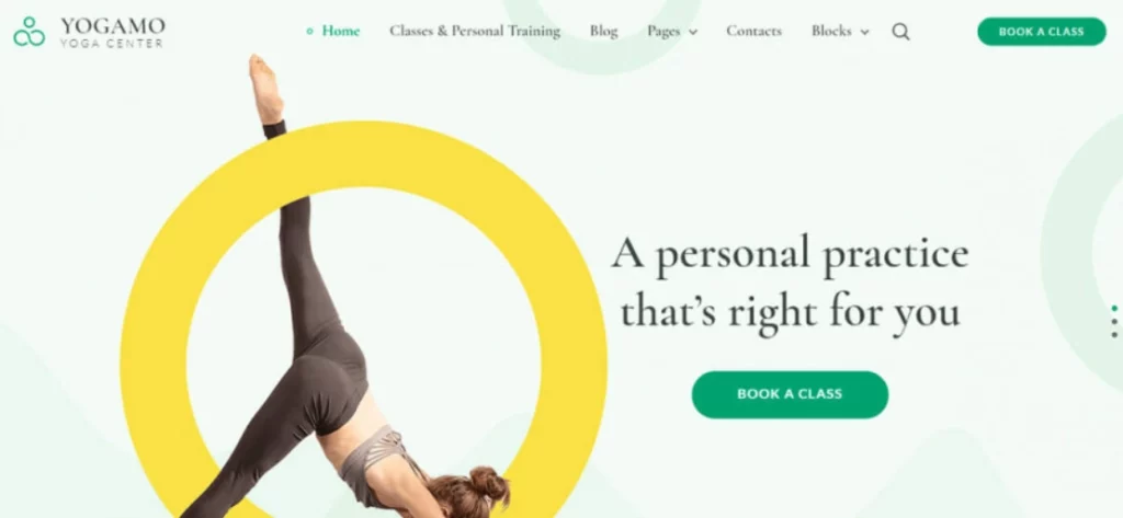 Yogamo – the Yoga WordPress Theme for Private and Group Sessions