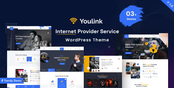 Youlink - Broadband  Internet Services WordPress Theme