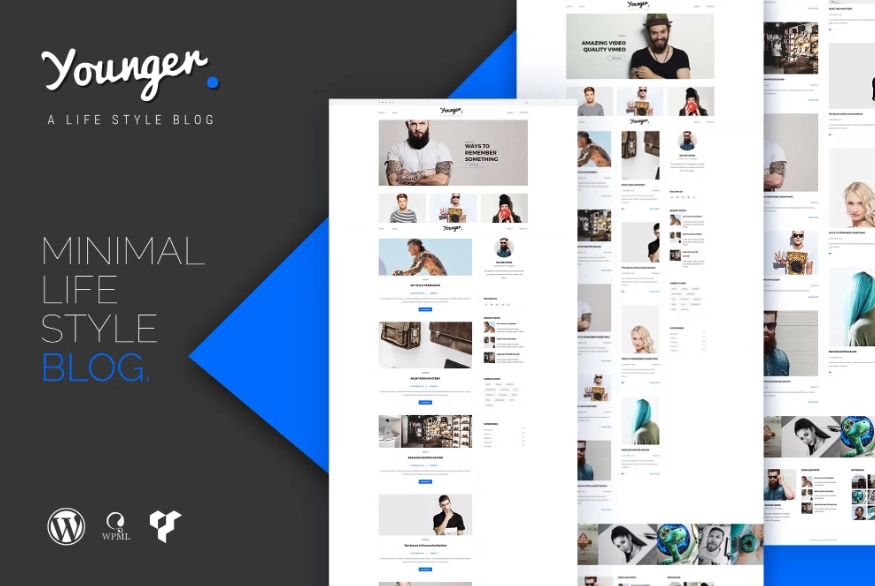 Younger Blogger - Personal Blog WordPress Theme