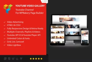 Youtube Gallery - Addon For WPBakery Page Builder