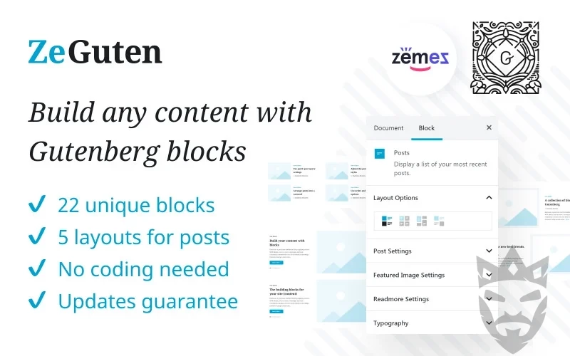 ZeGuten Gutenberg Plugin to Build a Competitive Website WordPress Plugin