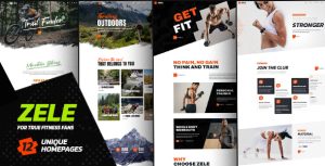 Zele - Fitness  Sports WordPress Theme