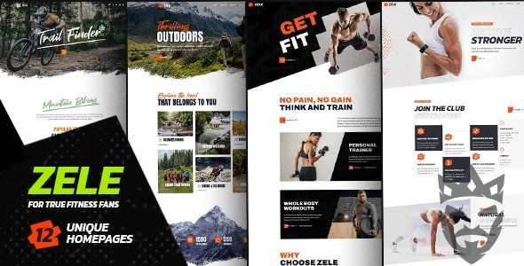 Zele - Fitness  Sports WordPress Theme