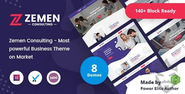 Zemen - Multi-Purpose Consulting Business WordPress Theme + RTL